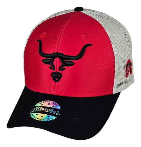 Gorra Vaquera De Malla Texas Longhorn Monchos Caps