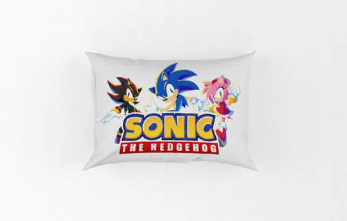 Fronha Infantil 50x70cm Tema Sonic