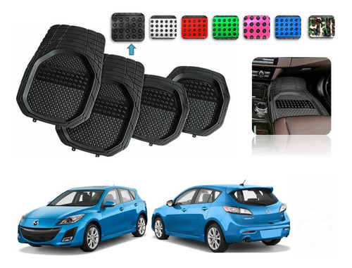 Tapetes 4pz Charola 3d Color Mazda 3 Hb 2010 2011 2013 