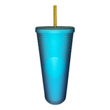 Vaso Starbucks Cristales Azul Mate 710 Ml