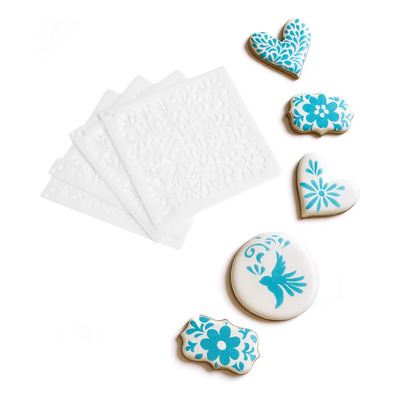 Set De Esténciles Talavera México Decoración De Galletas | Meses sin interés
