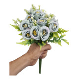 Lote 4 Ramos Con 14 Mini Rosas Bouquet Flores Mayoreo
