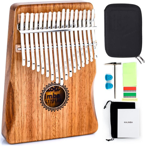 Piano De Pulgar Kalimba De 17 Teclas Con Bolsa Ctora, M...