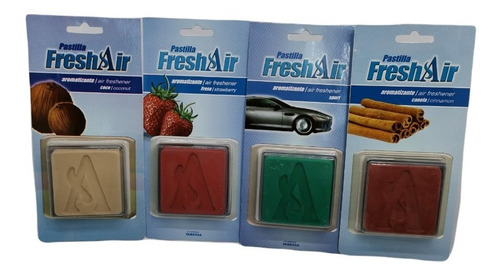 Pastilla Aromatizante Freshair En Blister Auto Caja Con 10