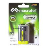 Bateria Recargable 9v 290 Mah Macrotel