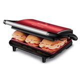 Press Grill Master Press 1000w Pg-01-rc Vermelho Mondial 110v