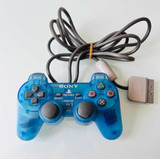 Controle Azul Translúcido Playstation 1 Original Sony