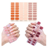 16pcs Stickers Gel Cabina Uv Led Uñas Esculpidas Decoracion