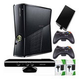 Xbox 360 Slim Kinect 1000 Gb 450j 2 Controles Siliconas +
