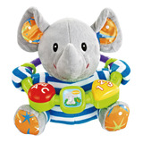 Pelúcia Musical Elefante Interativo 15 Cm Fenix Baby - 752el