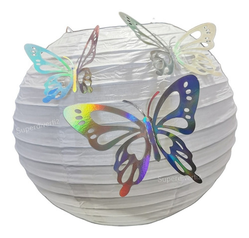 12 Mariposas 3d Decorativas Pegatina Colores  Calcomanía