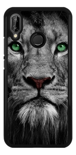 Funda Case Para Huawei Leon Gris Ojos Verdes Tumblr