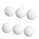 Bolas De Navidad De Espuma Blanca, Árbol De Navidad, 8cm