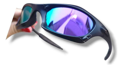 Óculos De Sol Splice Matte Lançamento Top Preto/purple Roxo