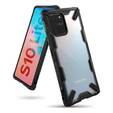 Funda Ringke Fusion X Para Galaxy S10 Lite, Pantalla Negra Antiimpacto De 6.7 Color Negro