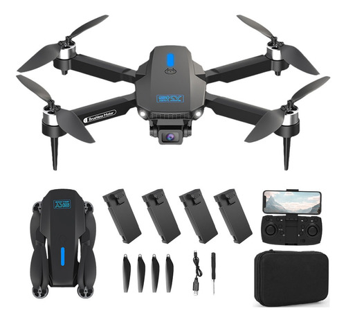 Dron Profesional Ls-e88 Con Cámaras Duales + 4 Baterías