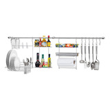 Suporte Barra Utensilio Suspenso Cozinha Cook Home 10 Arthi