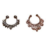 [nuevos] Combo 2 Hermosos Septum Falso Piercing