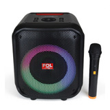 Bocina Portatil Fol Pro Bt L1216 Mic Inalambrico Tws Lcd