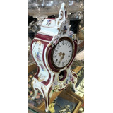 Reloj Mesa Porcelana Dresden Aleman Victoriano