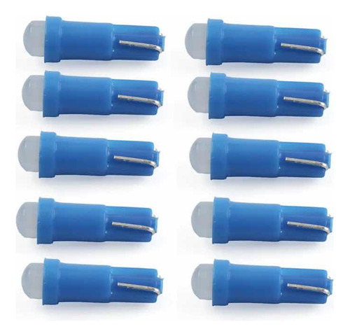 Pack 10x Mini Pellizco T5 12v Foco Led 17 18 73 74 2721 Azul