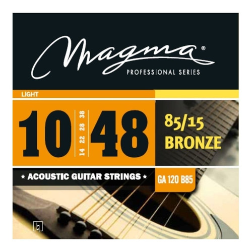 Encordado Guitarra Acustica 010 - 048 Magma Bronze Cuerdas