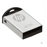 Pendrive Hp Nano De 64gb Metálico Color Plateado