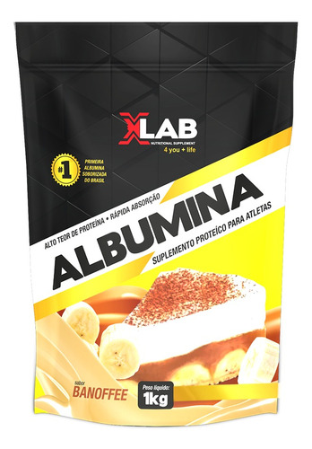 Albumina 1 Kg - X-lab - Top Sabores Alto Teor De Proteína