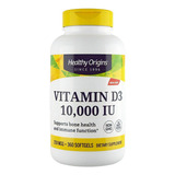 Vitamina D3 10000 Iu / 360 Capsulas Sabor Sin Sabor