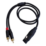 Cable De Audio Xlr A Dual Lotus Macho A Hembra Xlr