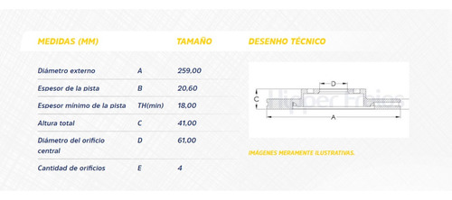 Disco Freno Delantero Renault Logan Clio Kangoo Megane Foto 2