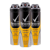 Kit Com 3 Desodorante Aerosol Rexona Men Motionsense V8 90g