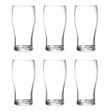 Set X 6 Vaso Vidrio Pinta Cerveza 540 Ml Rigolleau Cervecero