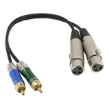 Generic, Cable Doble Xlr A Rca, Resistente 2 Xlr Hembra A 2