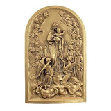 Diseño Toscano Eu33471 Virgen Maria Con Angeles Escultura