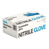 Guantes De Nitrilo Color Azul 100 Unidades Dif. Tallas.