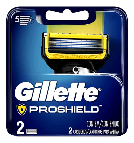 Carga Refil Gillette Fusion Proshield 5 - 2 Cartuchos