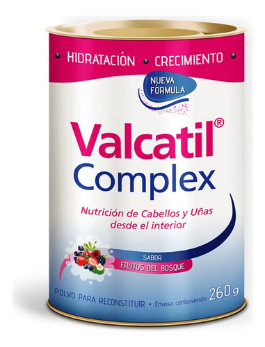 Valcatil Complex Nutrición Cabellos Uñas Polvo 260g Original