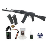 Rifle De Airsoft Neptune Ak74 Mosfet Full Metal 6mm + Combo