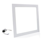 Kit 5 Plafon Led Painel Quadrado Embutir 25w Branco Frio