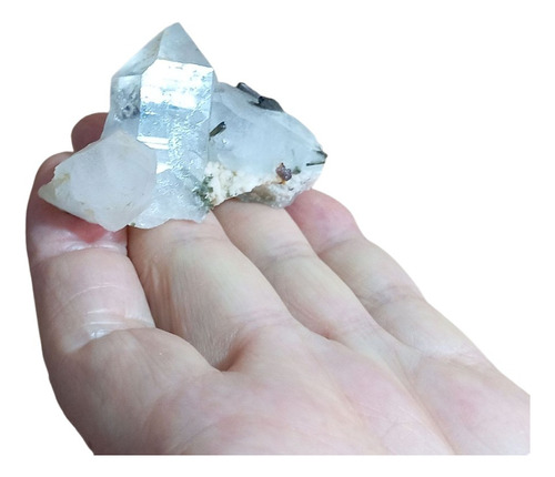   Mineral Piedra Cuarzo Actinolita Coleccion Cristales  