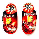 Pantufla Niño Plush Iron Man Invierno Casa Avenger