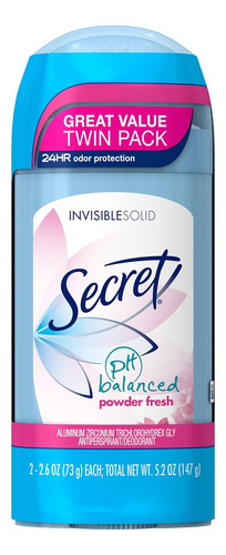 Paquete De 2 Desodorante  Secret Inal De - g a $198