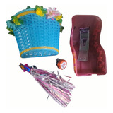 Kit Sillita Para Muñecas, Canasto Y Accesorios + Flecos