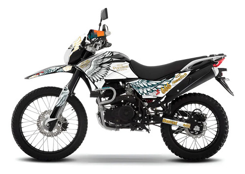 Kit De Stickers Para Moto Dm250 Diseño Angel + Kit Regalo | Meses sin interés