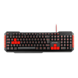 Teclado Multimídia Gamer Com Teclas Red Keys Multilaser