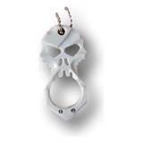 Collar De Calavera Autodefensa Rompe Vidrios Edc Anillo Color Gris Claro