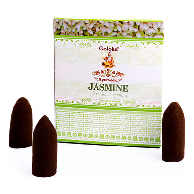 Cone Cascata Goloka Cascata Fragrância Jasmim 45g