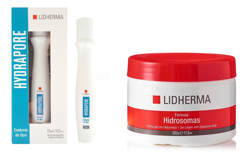 Hidrosomas Hidratante + Hydrapore Contorno De Ojos Lidherma