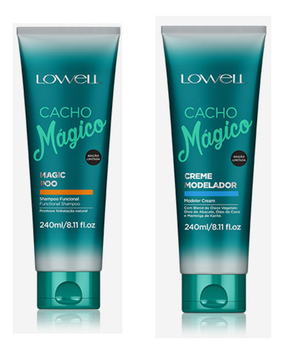 Lowell Cacho Magico Shampoo 240ml E Creme Modelador 240g